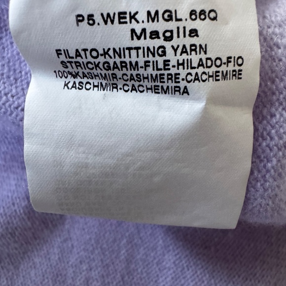 Weekend Max Mura Lavender V-Neck Cashmere Sweater Size L NWOT - Picture 10 of 11